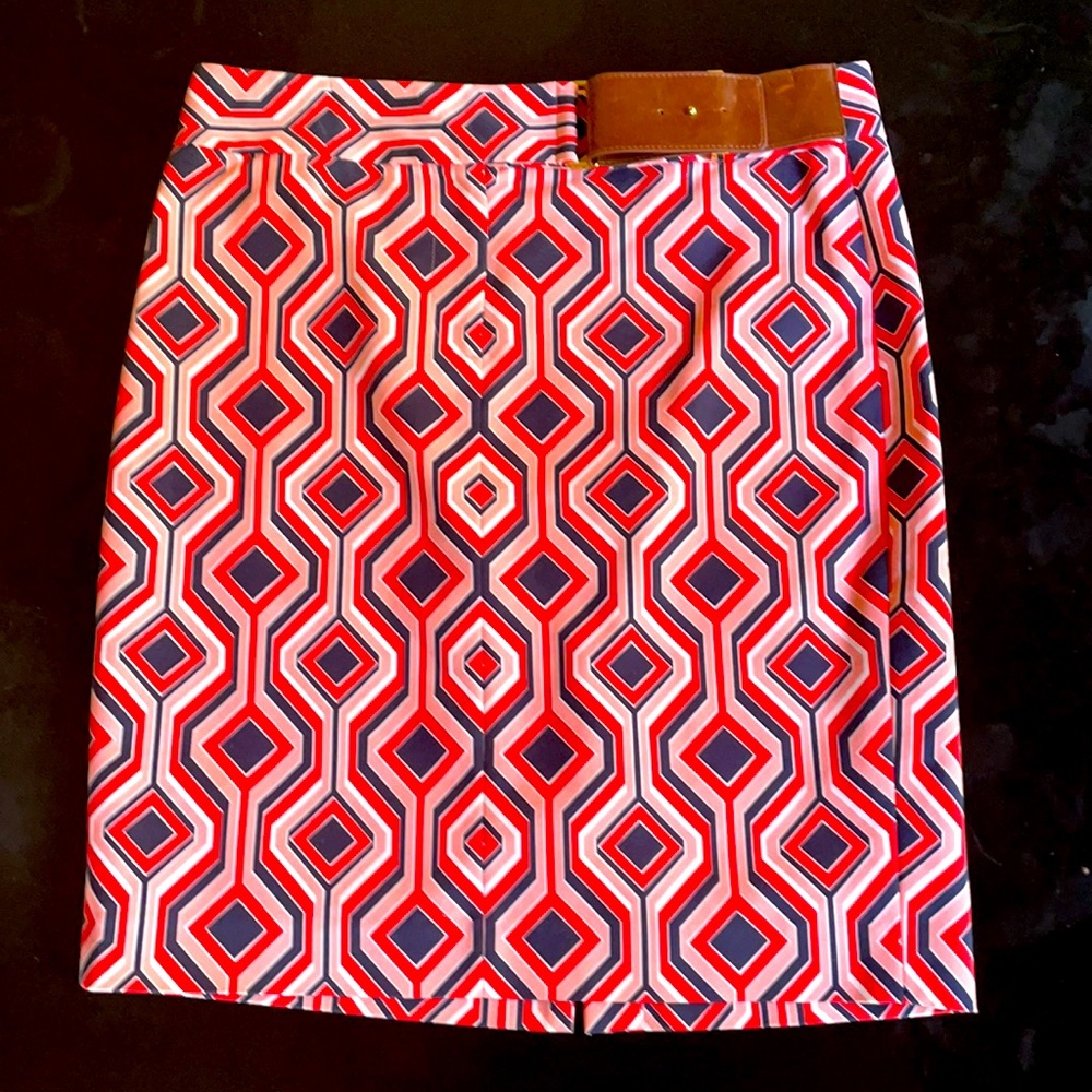 Michael Kors Geo Pattern Pencil Skirt